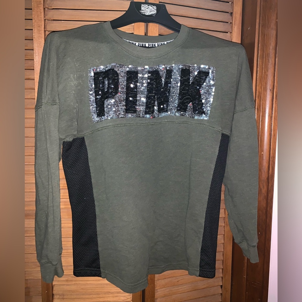 PINK Sequin Sweatshirt